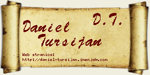 Daniel Turšijan vizit kartica